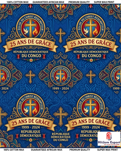 Custom African Wax Print <b>Fabric</b> Manufacturer Church Celebration Anniversary Convention Uniform Textile Supplier - Product Image 5