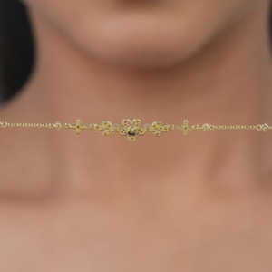 Bracelet en or avec diamants Gardenia Bracelet élégant avec un design complexe de diamants - Product Image 3