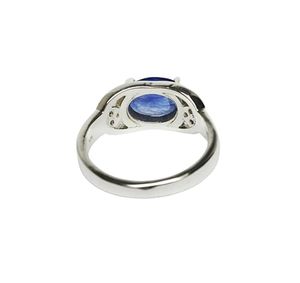 แหวนผู้หญิงพลอยแทนซาไนต์ธรรมชาติ December birthstone Valentine ต่างหูแฮนด์เมด925แหวนเงินสเตอร์ลิง - Product Image 4