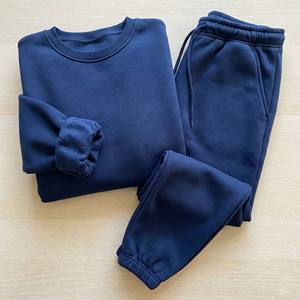 Ensemble de survêtement deux pièces pour femme, streetwear haut de gamme, haut court, tissu en velours 100% coton, un ensemble - Product Image 4