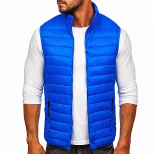 Veste chaude pour homme avec rembourrage léger, gilet matelassé isolé, vêtement d'extérieur résistant au vent pour un usage décontracté en hiver en plein air - Product Image 6
