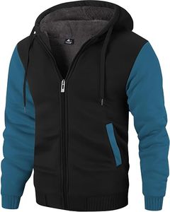 Sudadera con Capucha para Hombre, Manga Raglán, Felpa, Color Sólido, Corte Regular Informal, Ropa de Invierno, 100% Algodón, Secado Rápido, Transpirable - Product Image 4