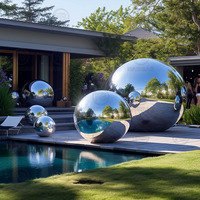 Miroir gonflable géant argenté Spere Party Stage Publicité commerciale Art Show Décoration de Noël Boule miroir gonflable
