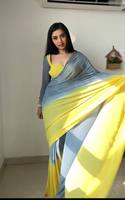 Blus Sari Desainer untuk Pesta Bollywood, Saree Etnik India Siap Pakai Satu Menit untuk Festival Musim Dingin dan Musim Panas, Anti Kusut