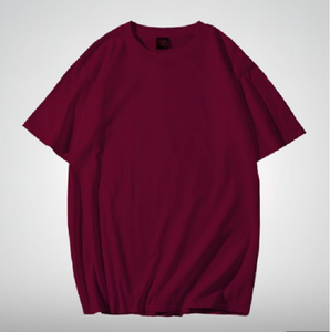 Camisetas casuales de talla grande para hombre 100% algodón tejido cuello redondo manga corta prenda teñida con característica antibolitas de Bangladesh - Product Image 2