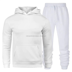 Ensembles de survêtements unisexes surdimensionnés personnalisés confortables avec sweat à capuche et pantalon de jogging pour couple, survêtement personnalisé avec LOGO, ensembles de jogging pour hommes, vêtements d'entraînement - Product Image 4