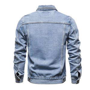 Vestes en jean légères et décontractées pour hommes, col montant, élégantes, d'hiver, prix bas, grande taille, respirantes, coupe-vent - Product Image 5