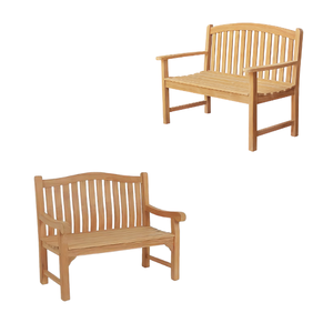 Long banc extérieur luxe sièges banc chaise jardin parc public patio en bois fabriqué en Indonésie - Product Image 2