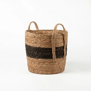 Water Hyacinth Basket Handmade Natural Material Durable Decorative Storage Perfect for <b>Laundry</b> <b>Hamper</b> Wholesale - Product Image 5