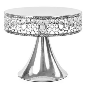 Présentoir à gâteau rond Présentoir à dessert Cupcake Présentoir sur socle en métal Bonbons Biscuits Parfait pour la décoration intérieure et ou d'autres événements - Product Image 6