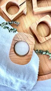 Anneaux de tissu de perles de bois avec glands perles en bois porte-serviettes décor de Table boucles de serviette en gros rond de serviette restaurant - Product Image 5