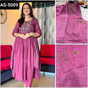 Ropa DE BODA Georgette étnica Impresión digital Top Dupatta Set con fabricación y precio al por mayor Traje de rayón Salwar Kameez - Product Image 5