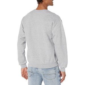 Sweat-shirt unisexe à manches longues et col rond, en molleton de coton noir, vêtement vierge pour la personnalisation de marque - Product Image 4