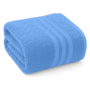 MultiTex International Large Premium Woven Cotton <b>Bath</b> Towels Set Light Weight Quick-Dry Super Absorbent Eco-Friendly Hotel Spa - Product Image 1