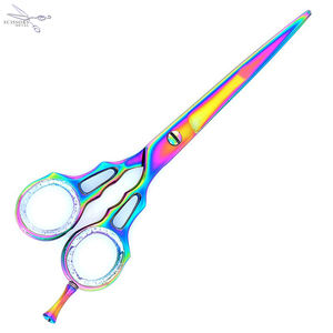 Tijeras de Peluquería de Acero Inoxidable de Alta Calidad con Hoja Afilada para Diestros, Mango Mediano, Diseño Único para Salón de Belleza - Product Image 5