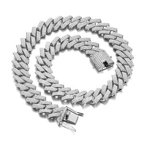 สร้อยไมอามี่สุดหรูแนวทันสมัย925เงินสเตอร์ลิงเครื่องประดับแฟชั่นเพชรสร้อยคอเพชรสำหรับทุกเพศ - Product Image 2