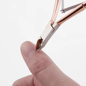 Cortaúñas de Oro Rosa/Rosa, Cortador de Cutículas, Tijeras, Recortador de Cutículas, Removedor de Piel Muerta, Herramienta de Pedicura y Manicura - Product Image 4