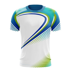 Quantité minimale de commande bas léger hommes Sublimation t-shirt vente chaude Oem meilleure qualité Sublimation t-shirt microfibre équipage Fitness ajusté - Product Image 2