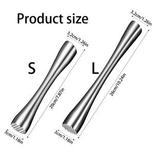 Muddler de Cócteles de Acero Inoxidable Premium, Herramienta de Barra Resistente para Triturar Hierbas, Frutas, Hielo y Mezclar Bebidas Perfectamente - Product Image 3