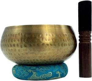 Bol chantant en laiton antique Technique polie zara Enterprises ZE0122 Méditation Utilisation Promotion Cadeau Décorateur de table - Product Image 2