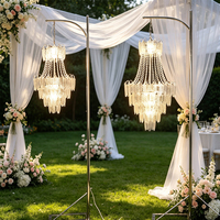 Meilleures ventes : Centres de table de mariage en métal et acrylique, centres de table LED rechargeables pour la décoration de tables de mariage, événements, extérieur et intérieur