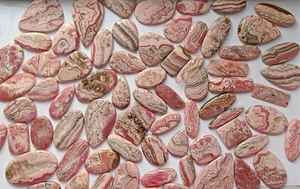 Cabujón de Rodocrosita Rosa natural Piedra preciosa suelta de Rodocrosita pulida para la fabricación de joyas (15x20mm-20x40mm) - Product Image 2