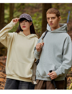 Sudadera con capucha de lana para hombre, ropa de calle informal, sudadera cálida de invierno, sudadera gruesa de algodón con bolsillo en capas de canguro - Product Image 4