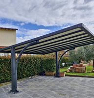 Structure de pergola et abri de voiture polyvalente en acier, conception personnalisée CE, pour usage résidentiel et commercial, à vendre en Europe et aux États-Unis