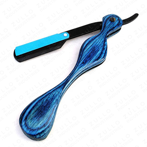 High Quality Professional <b>Straight</b> Barber <b>Razor</b> Stainless Steel Blade Wooden Handle Custom Logo Reusable Shaving Tool - Product Image 3