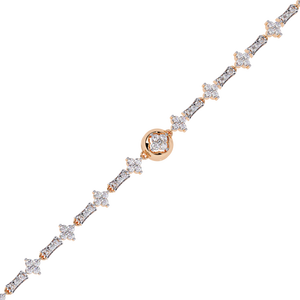 Bracelet en diamant de laboratoire fabuleux, or 18 carats, élégant et luxueux - Product Image 4
