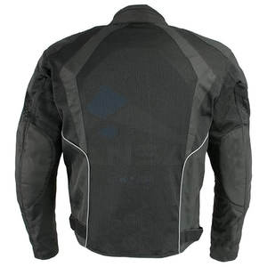 Veste de moto en maille de protection noire pour hommes avec armure pour une utilisation estivale et hivernale Vêtements de moto pour hommes Noir - Product Image 2