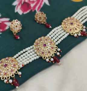 Elegante conjunto de joyería de moda hecha a mano para damas con collar a juego pendientes para uso diario fiesta de noche - Product Image 2