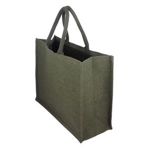 Sac en jute personnalisé de haute qualité avec poignées en cuir sacs fourre-tout en toile de jute prix raisonnable pour Textiles et produits en cuir - Product Image 6