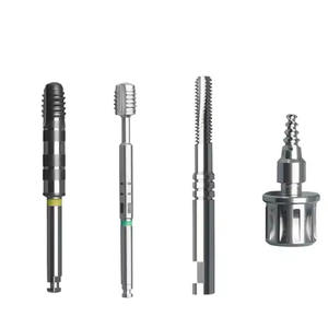 Perceuse d'implant dentaire promotionnelle bon marché Kit d'outils de forets chirurgicaux pour fraises Perceuse droite corticale conique à cône torsadé - Product Image 6
