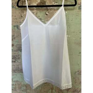 Cotton Camisole <b>White</b> Sleeveless Casual Style with <b>Lace</b> Decoration Plus Size Free Size Seamless Knitted Weaving Method - Product Image 5