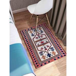 Tapis imprimé bohème marron - Tapis de luxe antidérapant pour chambre d'enfant, avec poils doux - Product Image 5