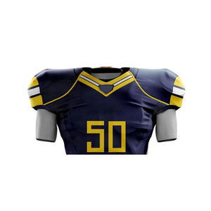 Conjunto de Camiseta de Fútbol Americano Bordada para Hombre, Barata al por Mayor, 100% Poliéster, Personalizada, de Alta Calidad, Envío Rápido - Product Image 4