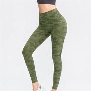 Logo personnalisé de haute qualité taille haute bout à bout entraînement Gym Fitness vêtements de Yoga Sport Leggings sans couture pour les femmes avec poche - Product Image 3