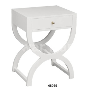 Table d'appoint de lit en métal massif noir fabriqué à la main et à cadre en fer avec tiroir pour chambre à coucher maison et bureau - Product Image 4