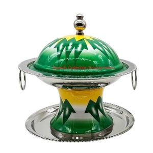 Bol de Date de Décoration de Maison de Design Fabuleux avec Couvercle Bol de Service en Métal Martelé de Première Qualité pour la Décoration du Ramadan - Product Image 6