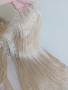Extensions de cheveux vietnamiens crus de haute qualité 100% 20-30 pouces perruque pleine dentelle blonde pour HD suisse du Vietnam - Product Image 5