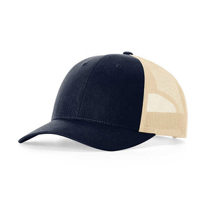 Maille de baseball personnalisée de haute qualité 7 chapeaux de panneau casquettes de sports de plein air vierges chapeau de camionneur, maille avec bande latérale - Product Image 2