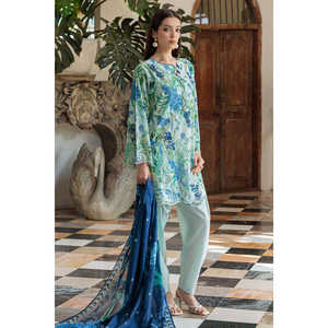 ชุดสูทผ้าลอนปักลายพิมพ์ 3 ชิ้นสำหรับผู้หญิง พร้อมผ้าคลุมไหล่ รุ่น CL-52483 - Product Image 5