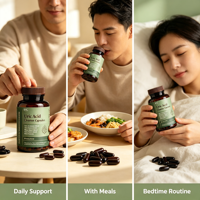 Capsules Naturelles OEM pour Adultes : Nettoyant Acide Urique, Cerise Amère et Graines de Céleri pour le Soutien Rénal et le Confort Articulaire - Marque Blanche en Gros