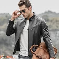 Chaqueta de Invierno para Hombre, 100% Lana Negra Genuina, Estilo Motero, Impermeable, Ecológica, Suave, con Cierre Elegante - Product Image 4