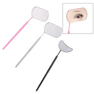 Adjustable Stainless Steel <b>Wall</b> Mounted <b>Gold</b>-Plated Customizable Eyelash Inspection <b>Mirror</b> for Single Lash Extension Artists - Product Image 5