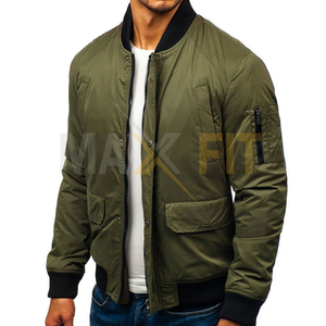 Blouson aviateur en toile au design unique pour hommes grande taille, respirant, nouveau style d'hiver, support le plus populaire, vente en gros de marque privée - Product Image 2