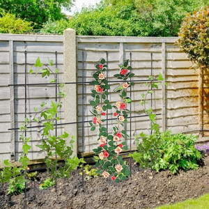 Modern Multifunctional Garden Trellis Easy-to-Assemble 1-Piece Garden Support and Fence Grid for Plants Farms for Outdoor Use - Product Image 6