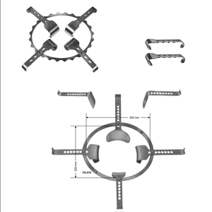 Retractor Abdominal para Recién Nacidos y Niños, Retractor Abdominal Semm de 1 Marco, 225x220 mm, Instrumentos Hechos de Acero Inoxidable - Product Image 1