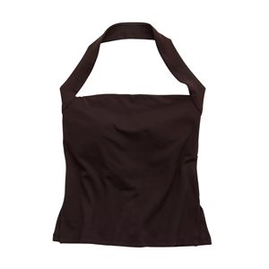 Top Corto Elegante para Mujer, 100% Algodón Jersey, Transpirable, Cuello Halter, Estilo Informal para Festivales de Verano, Fiestas en Clubes - Product Image 2